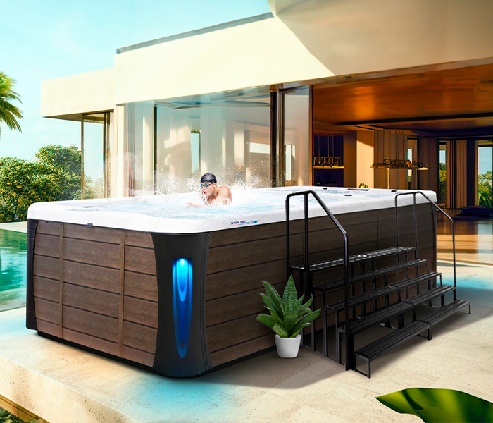 Calspas hot tub being used in a family setting - San Lucas